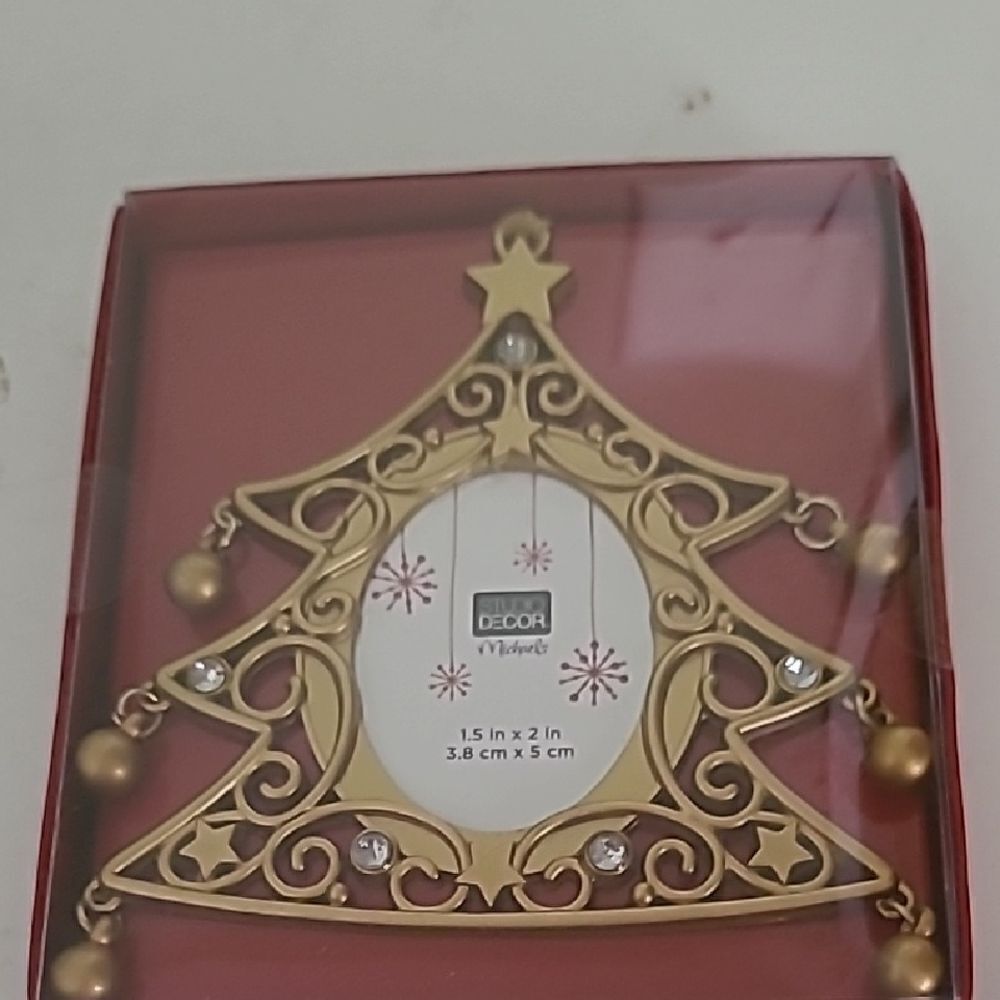 Gold Christmas Tree Ornament by Studio Decor